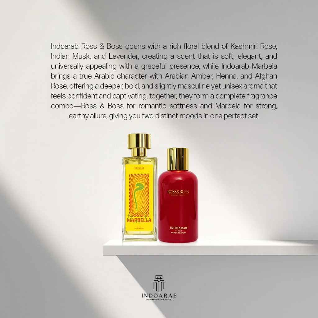 Indoarab Signature Duo: Ross & Boss × Marbela