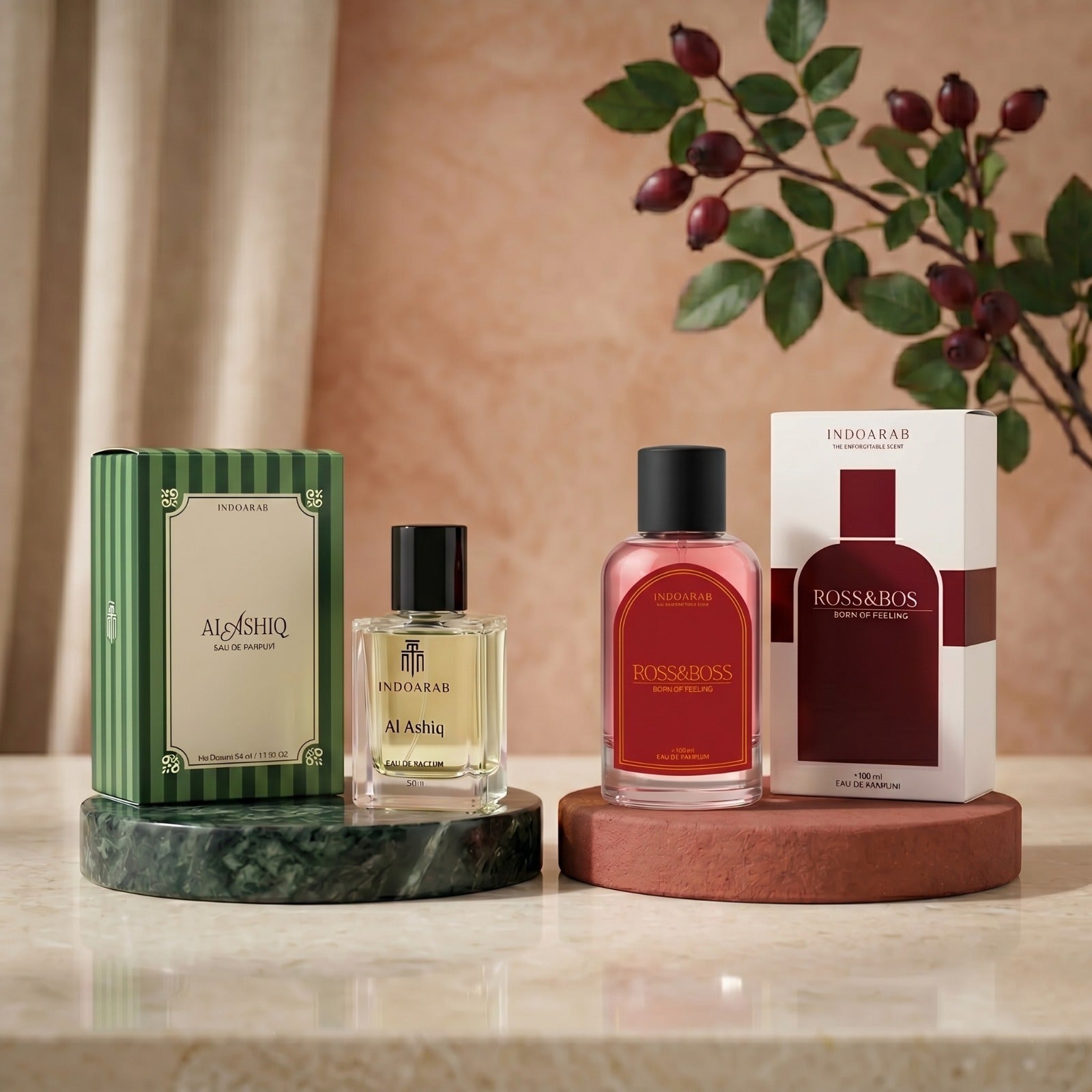 INDOARAB SIGNATURE DUO: ROSS & BOSS AND AL ASHIQ 100ML & 50ML