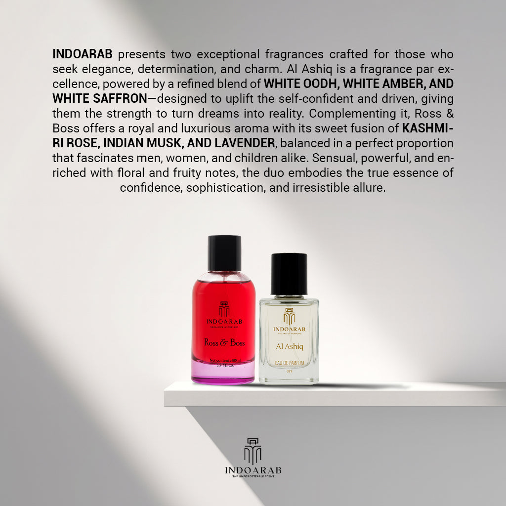 Indoarab Royal Ambition Duo: Al Ashiq & Ross&Boss (Pack of Two x 100ML )